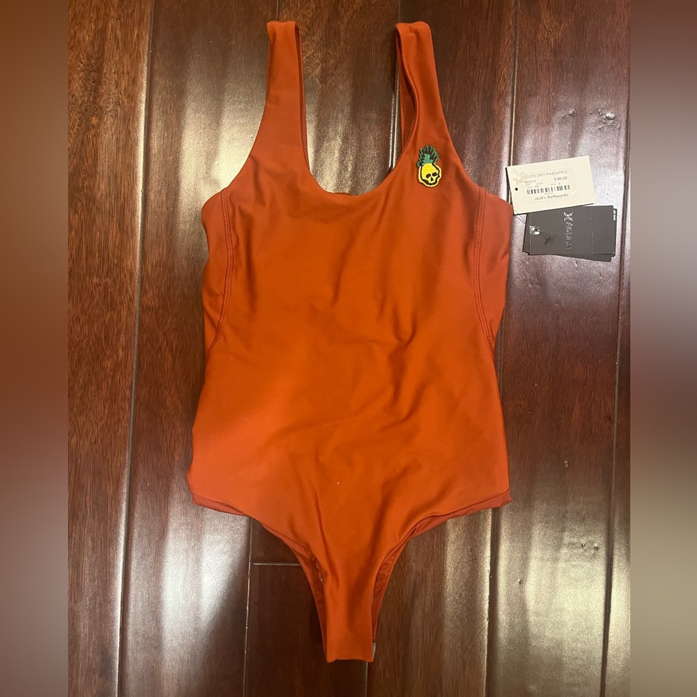 Orange One Piece Cheeky Swimsuit - NWT Hurley
